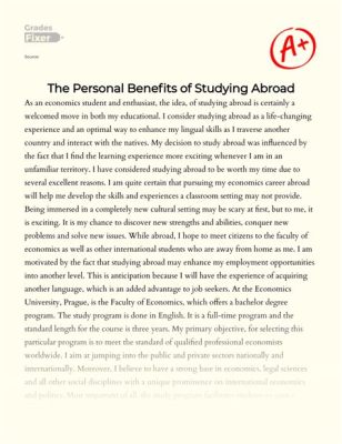 Why Study Abroad Essay: The Journey of Global Learning and Personal Development